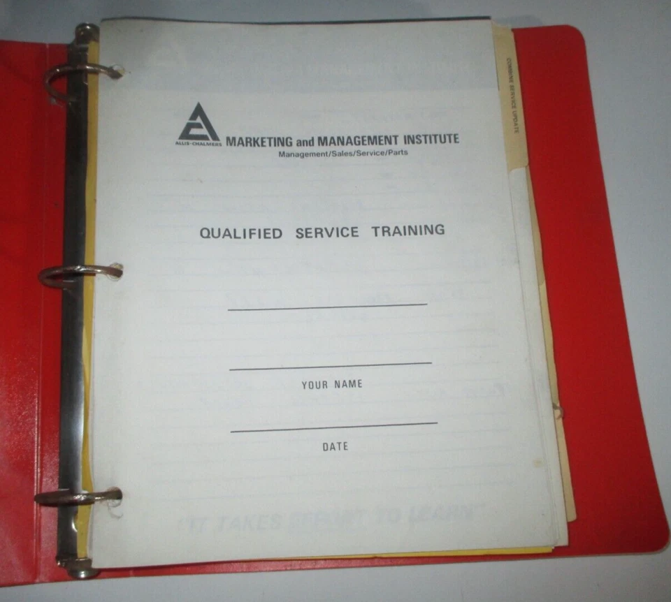 Allis Chalmers 1983 Gleaner Combine Qualified Service Training Manual (N Series) - Image 3 of 4
