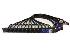Panel de conexión personalizado, Rack Audio PowerCon, RJ45, Speakon, XLR, 1/4, Edison
