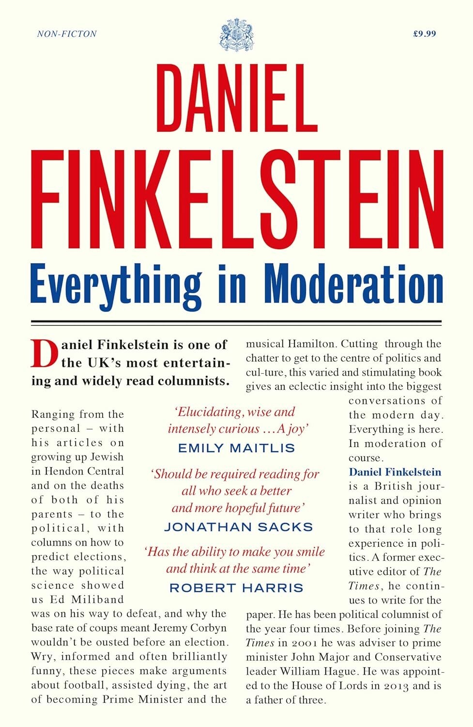 Everything in Moderation: must-read of Daniel by Daniel Finkelstein