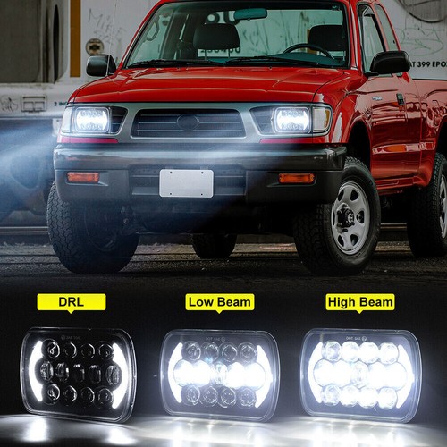 Pair For Dodge Ramcharger 1981-1993 5X7 7X6" LED Headlights Hi/Lo Beam DRL H6054 - Bild 3 von 9