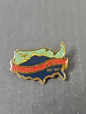 Zimmermann's Team United States Pin Vintage Mountain Top Patriotic Logo  Hat Tie