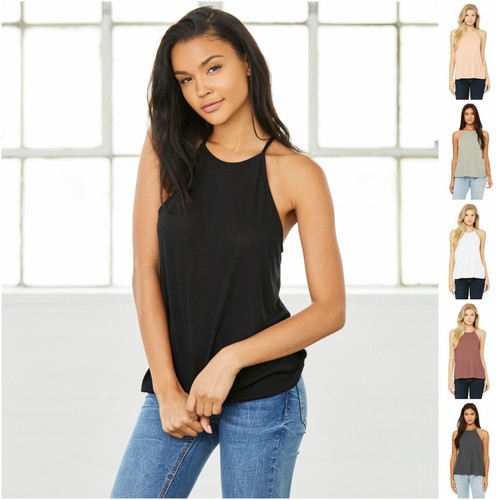 Women Ladies Flow Flowy Vest Tank Top 