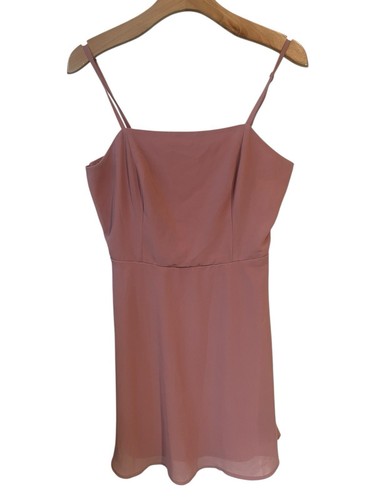 Lily Rose Sleeveless Dress Womens Large Pink Mini Spaghetti Strap Classic NEW