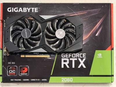(ORIGINAL BOX INCLUDED) GIGABYTE GeForce RTX 2060 6GB OC GDDR6 Graphics Card