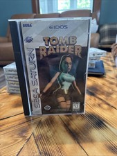 Tomb Raider (Sega Saturn, 1996) Authentic Complete w/ Manual + Reg Card TESTED