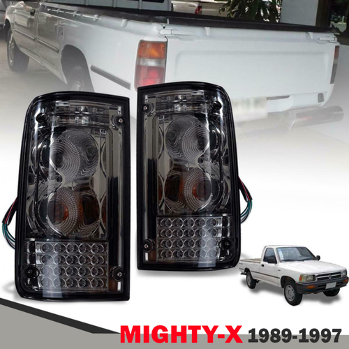 FIT Toyota Smoke LED Tail Lights Pair Hilux LN85 LN106 1989–1997 Pickup - Picture 3 of 8