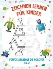Snels - Zeichnen Lernen fr Kinder - Vervollstndige die Roboter 1 2 - X555z