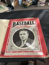 BASEBALL Magazine February 1935 Joe Cronin, Babe Ruth, Night Baseball, NY Giants