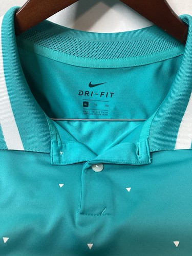 Nike Dri-Fit Polo da Golf Uomo Manica Corta Stampata Teal XL - Foto 6 di 10
