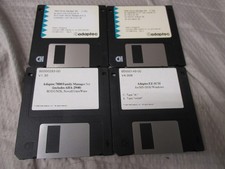 Lot of 4 Vintage 1996 Adaptec Driver 3.5 inch Floppy Disks for Windows DOS Unix