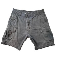 Levi's Cargo Shorts Mens 36 Blue Gray Twill Utility Multi-Pocket Casual Outdoor