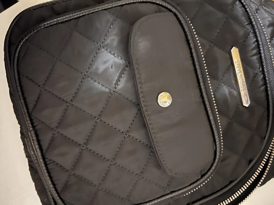 Steve Madden Black Quilted Nylon Sling, Black. Perfect Gift! Last one! - Image 3 of 4
