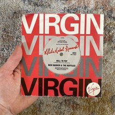 RETRO VINYL RECORD 45 Single Music Art Cafe Mancave - Nick Barker And Reptiles