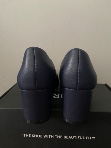 NEU Naturalizer Warner Französisch Marine eckige Zehenpartie Blockabsatz Pumps blau Größe 7,5 W - Bild 5 von 8