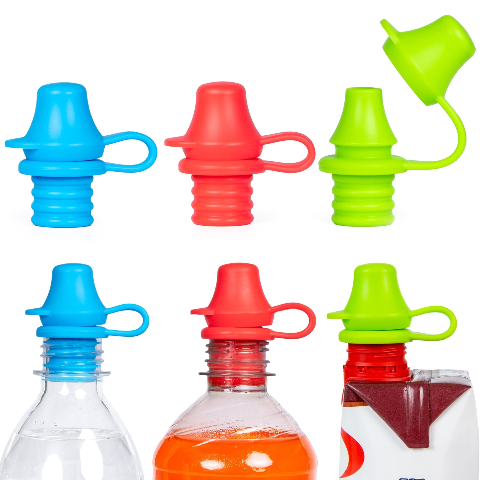 Original Water Bottle Topper for Toddlers &ndash; 100% Silicone 