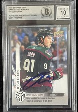 Josh Doan Signed 2023-24 UD Game Dated Moments RC Card #78 (/1199) BAS Auto 10