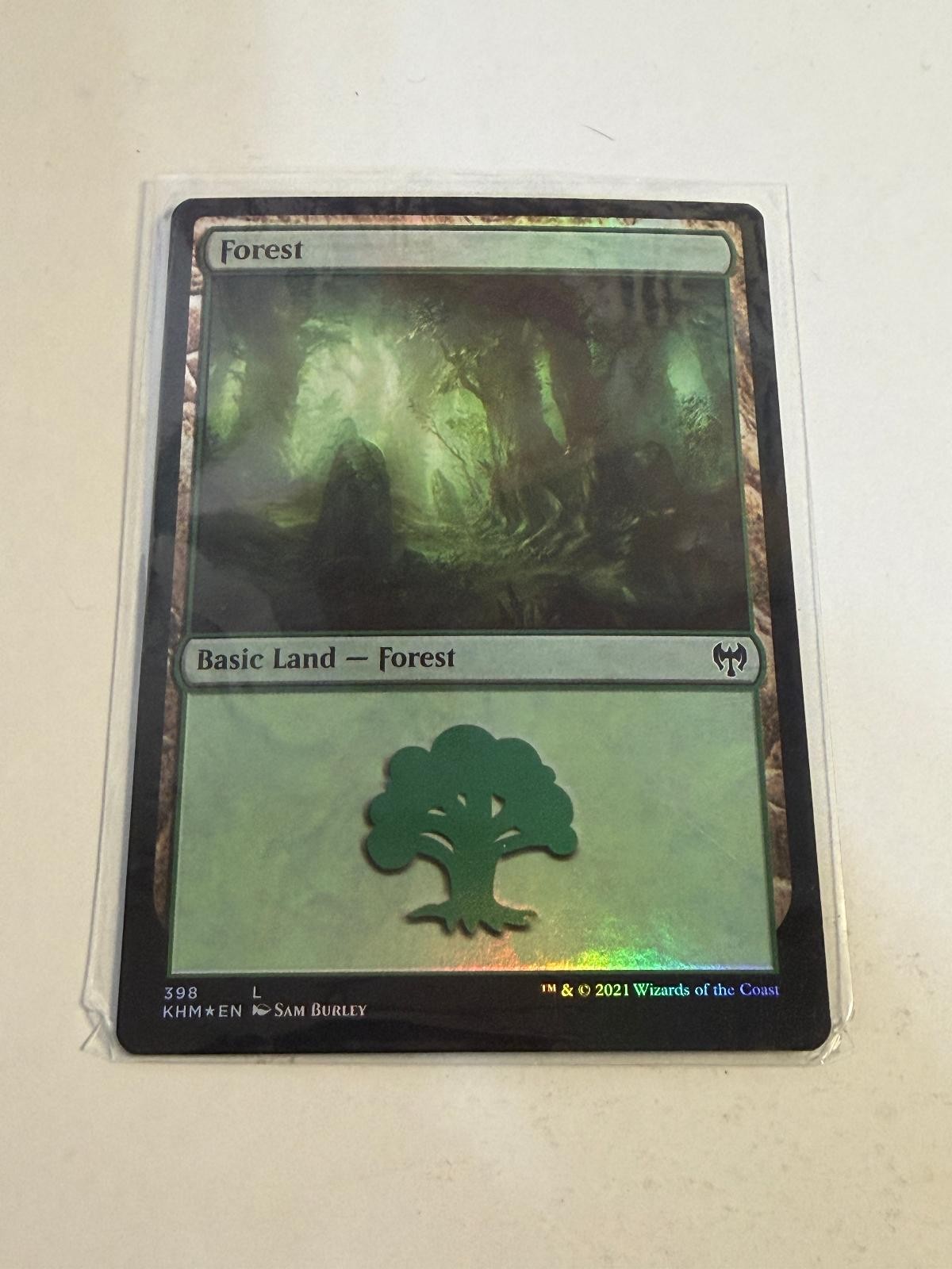 Forest 398 Land Kaldheim Magic: The Gathering Foil Near Mint