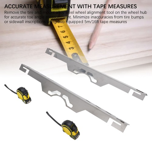 2Pcs Wheel Alignment Tools Automotive Hub Toe Plates For Vehicles Tire Repair - Picture 8 of 24
