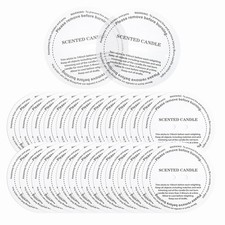 110 Pcs Candle Dust Covers, 8.5cm/3.4" Letter Pattern Candles Drip Protectors