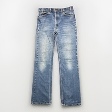 Vtg Levis 517 Jeans Mens 34x34 Fits 32x32 Orange Tab Bootcut Made in USA Fade