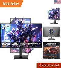 27'' QHD Gaming Monitor - 360Hz Refresh Rate, AMD FreeSync, Built-in Speakers