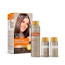 KATIVA Brazilian Keratin Treatment Kit at home Formaldehyde Free Hair Straighten