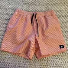 ADIDAS Adidas Men's Striped Classics Swim Shorts Short Length 50 Size Medium