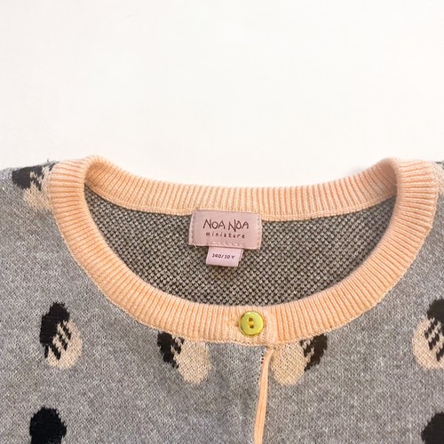 Noa Noa Miniature Grey/Pink Cardigan, Size 10 - Picture 3 of 4
