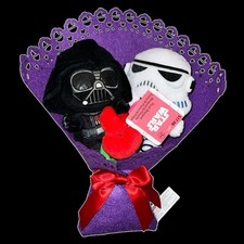 STAR WARS DARTH VADER  STORMTROOPER 13" Valentine's Plush Bouquet 2025 READ  