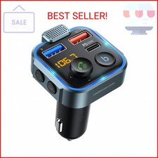 UNBREAKcable Bluetooth 5.3 FM Transmitter for Car, PD 20W  QC 3.0  Stronger M