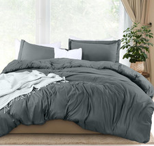 Duvet Cover King Size - 3 Piece with Zipper Closure - 1 Comforter Cover 104X90 I