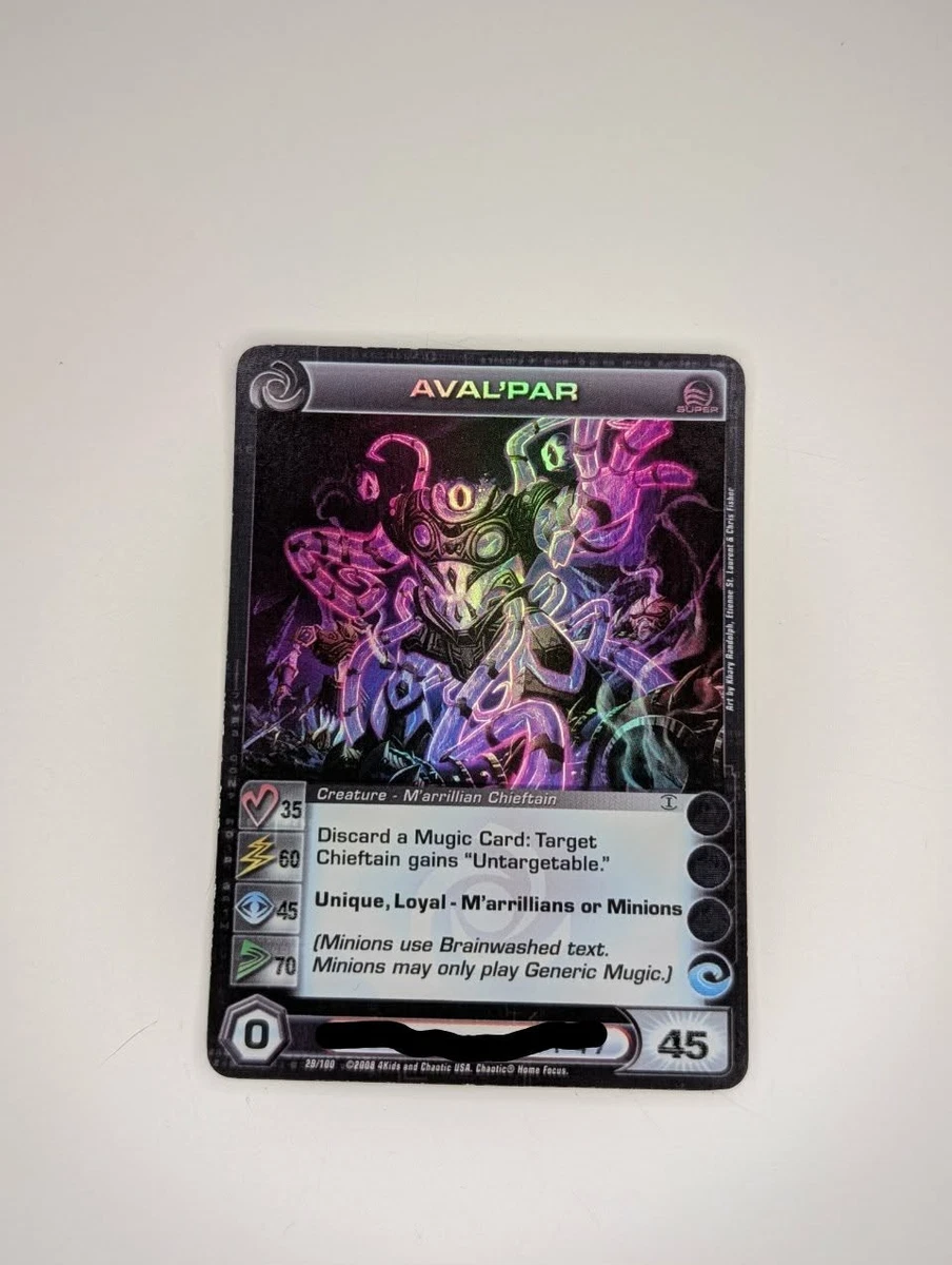 Preços baixos em Chaotic TCG Super Raro Cartões Individuais de
