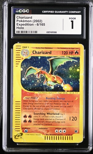 Charizard graded CGC 1 for sale on eBay