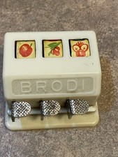 Gioco stimolatore commerciale tascabile slot machine BRODI vintage anni 30-40 NO CHIPS
