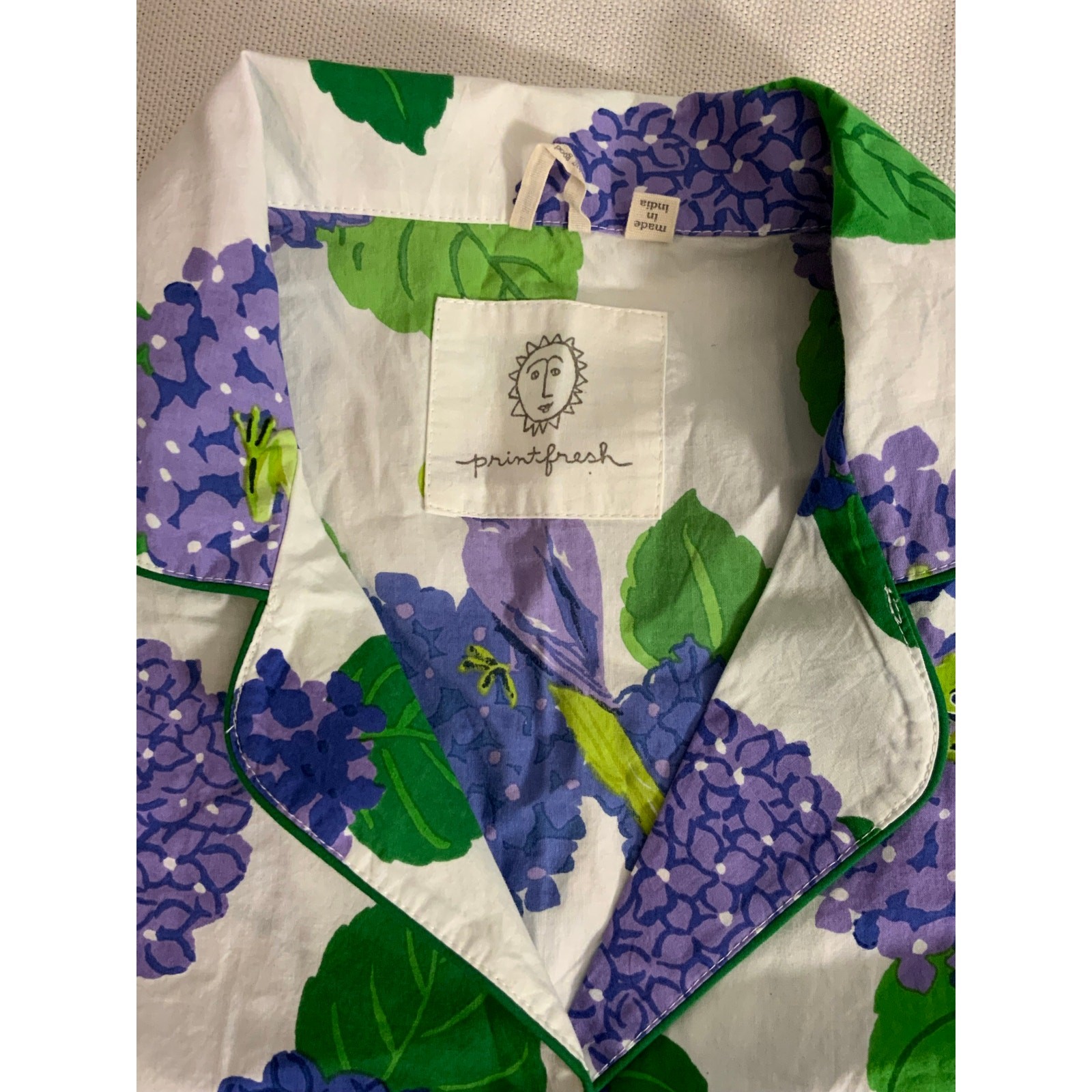 Printfresh Hydrangea Hideaway 2pc Organic Cotton … - image 8