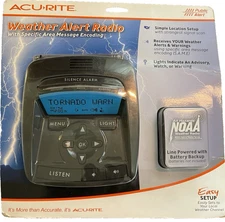 Acurite NOAA Weather Alert Radio Specific Area Message Encoding AC Adapter READ
