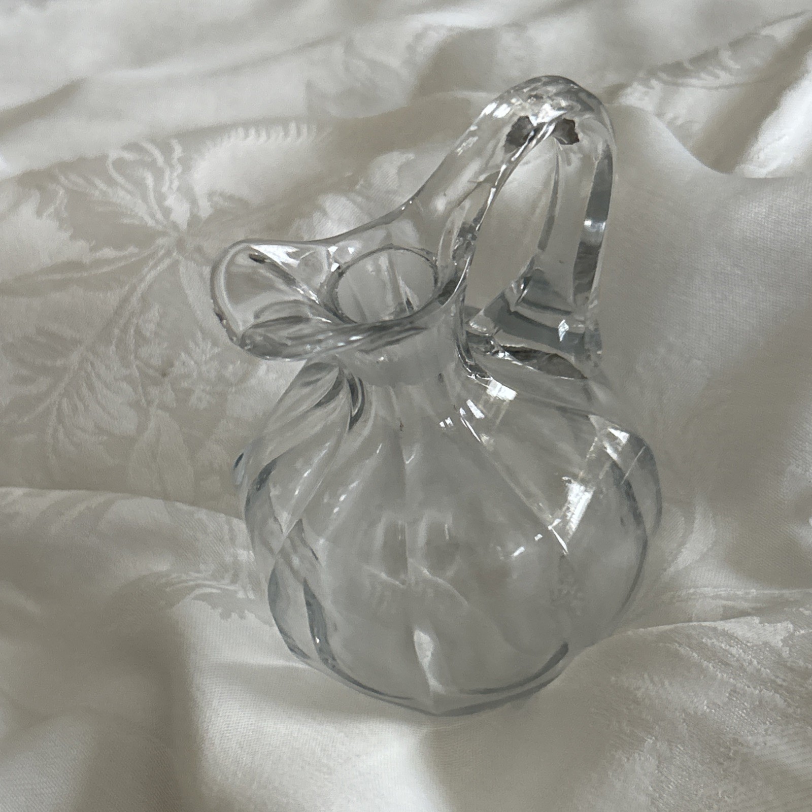 Vintage Glass Oil/Vinegar Cruet Bottle With Stopper