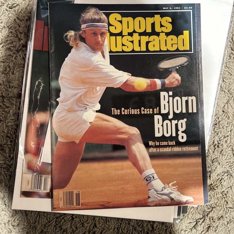 Sports Illustrated May 6 1991 "The Curious Case of Bjorn Borg" Tennis :NO LABEL 