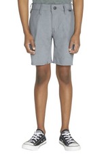 NEW Hurley Boys Size 16 Gray H2O-Dri Chino Shorts 2-Way Stretch MSRP 40