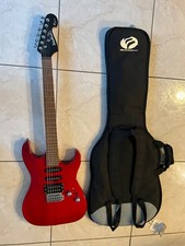 ELECTRIC GUITAR WASHBURN AOH X SERIES PRO 6 STRING RED GLOSSY W/CARRYING CASE