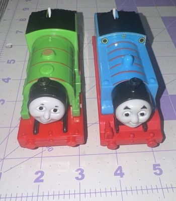 Thomas Train #1 & Percy Green 6 Gullane Mattel 2013 Limited Motorized Work *Read