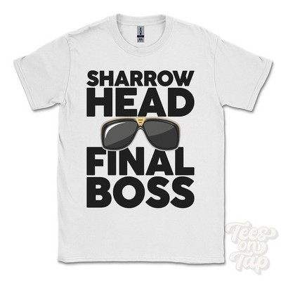 SCHARBENKOPF FINALBOSS T-SHIRT lustiges Weihnachtsgeschenk Sheffield England Ibiza Parodie