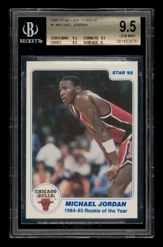 1985 Star Last 11 ROY's Set-Break #  1 Michael Jordan BGS 9.5 GEM MINT