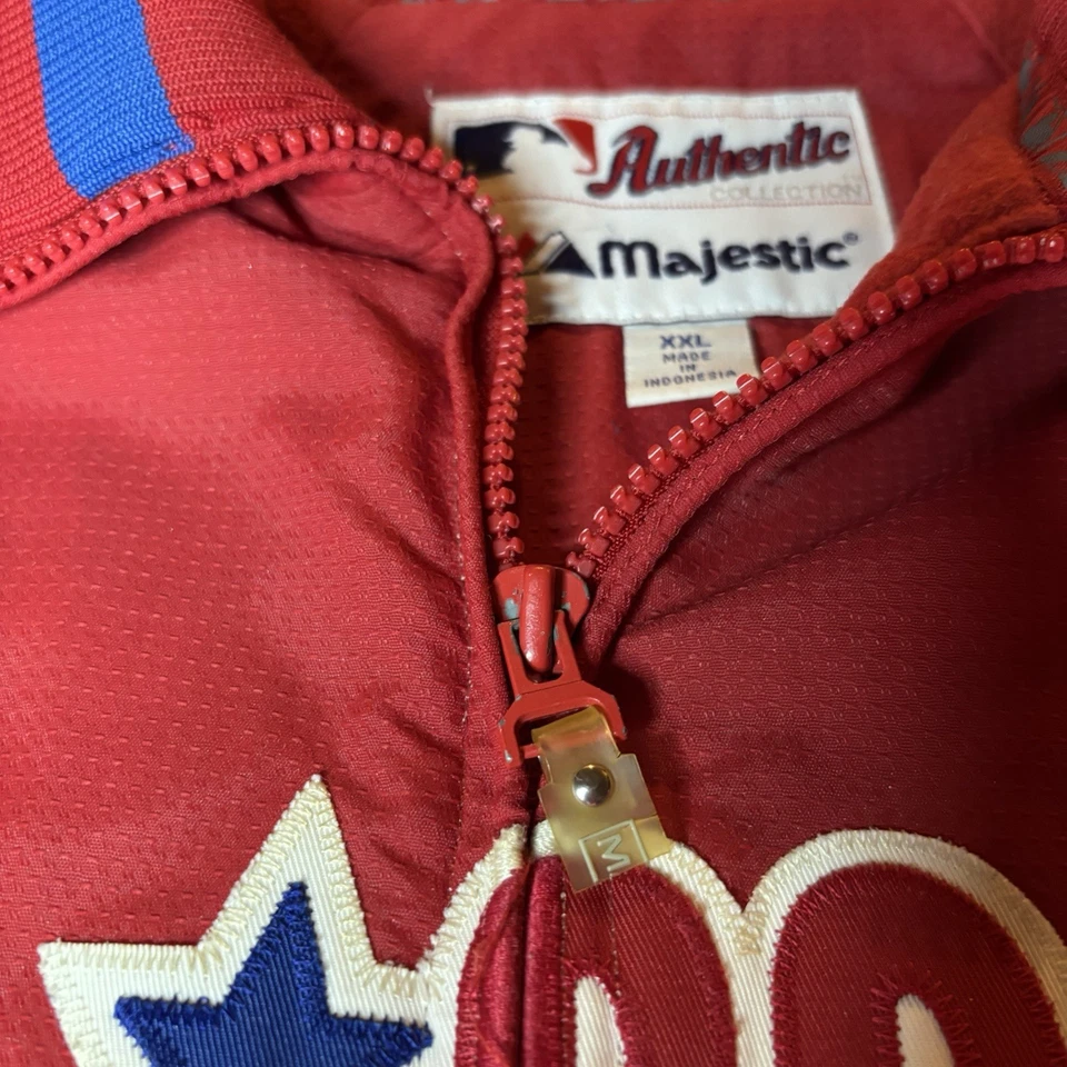 Vintage Majestic Philadelphia Phillies Dugout Jacket Authentic Collection XXL - Image 4 of 4