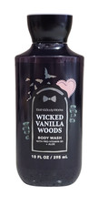 NEW Bath  Body Works Wicked Vanilla Woods Moisturizer Body Wash, 10 oz
