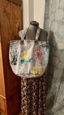 Vintage 1980s Acid Wash Denim Purse Shane Shoulder Bag Retro Fashion Handbag