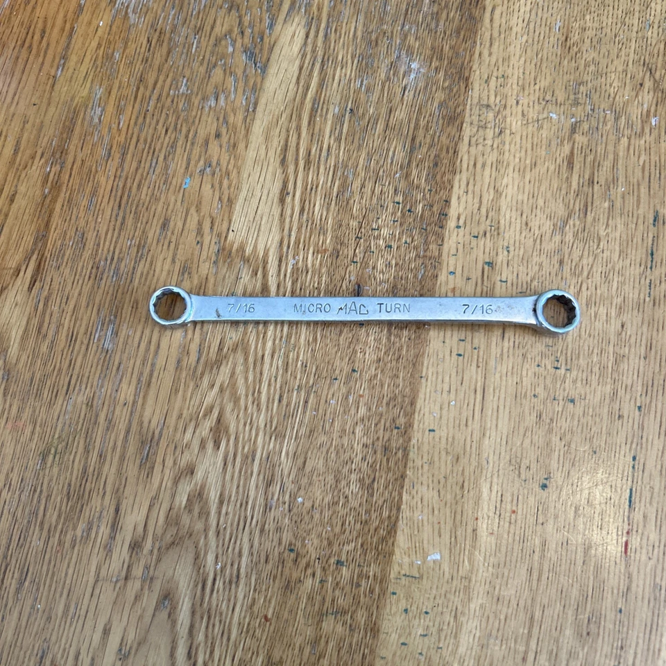 MAC TOOLS - 7/16" Chrome Micro Turn Double Box End Wrench,12pt, Part# BMT142 - Image 2 of 4