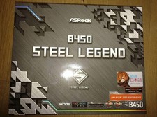 B450 Steel Legend Motherboard Atx Amd Ryzen Ddr4 M.2 Usb 3.2 Gaming Pc Build