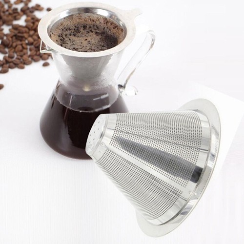 1tlg Edelstahl Kaffeefilter Filter Metallsieb Kaffee Dauerfilter Permanentfilter - Bild 2 von 36