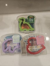 Handstand Kitchen Dinosaur, Heart, Unicorn Sandwich Cutters Lunch Set Of 3